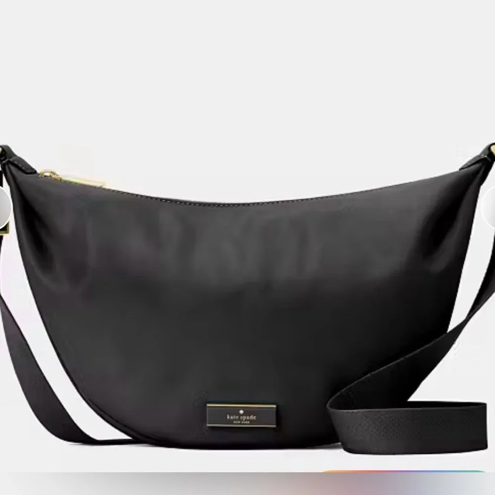 Kate Spade Carter Nylon Medium Sling Bag Black